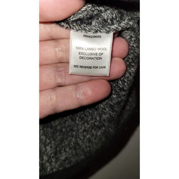 Pendleton Wool Grey Black Floral Embroidered Jacket Blazer Size S P - Picture 5 of 9